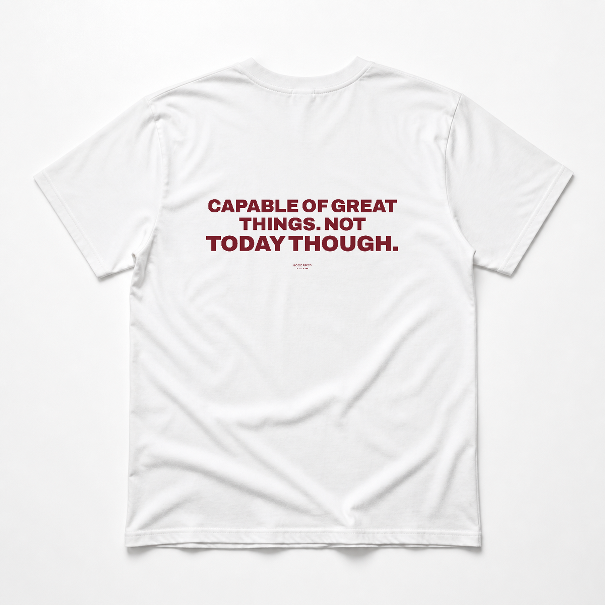 NOSCRPT primary white back — 6a849f6e6cbe98faa208a548